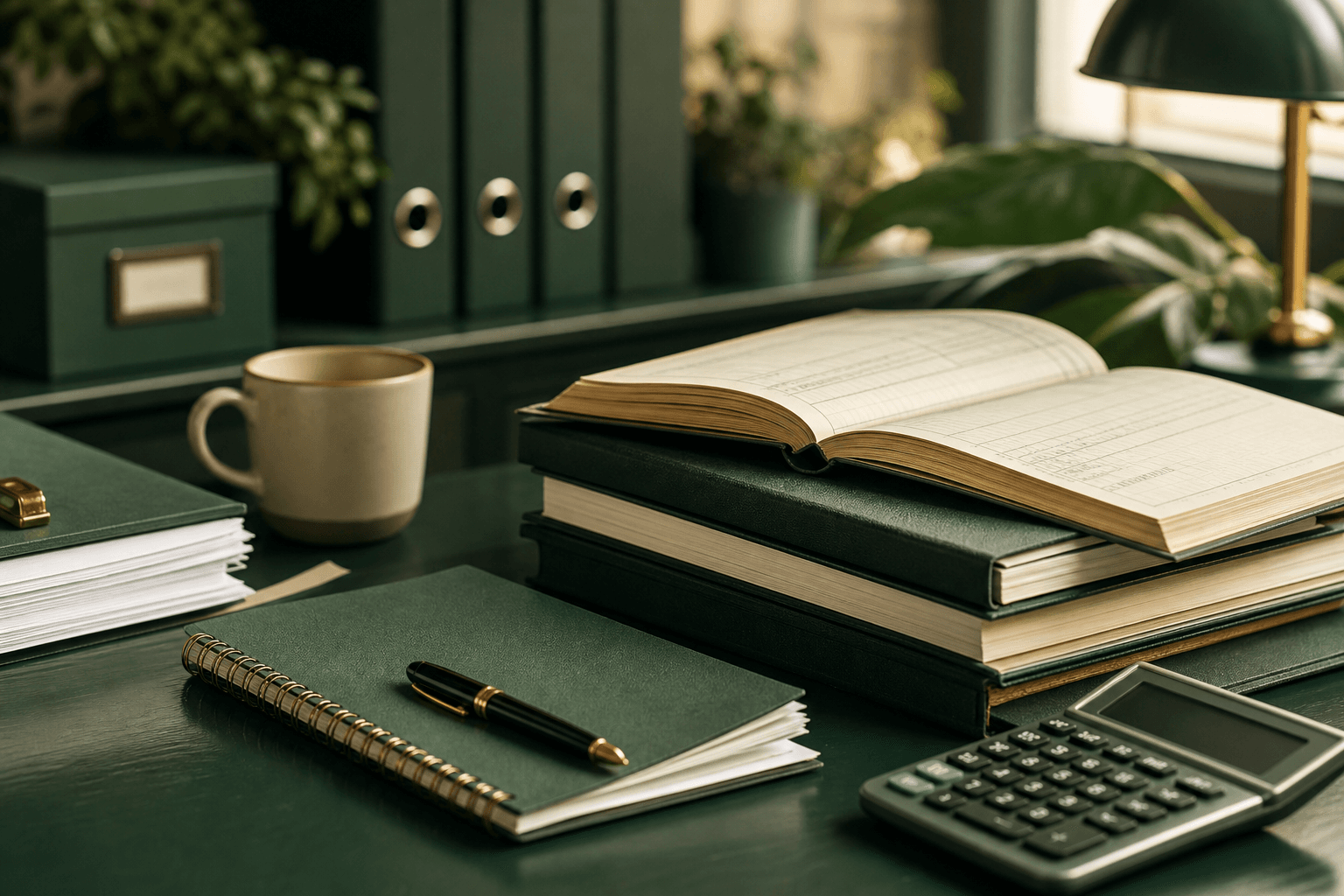 HR operations workspace with organized documents