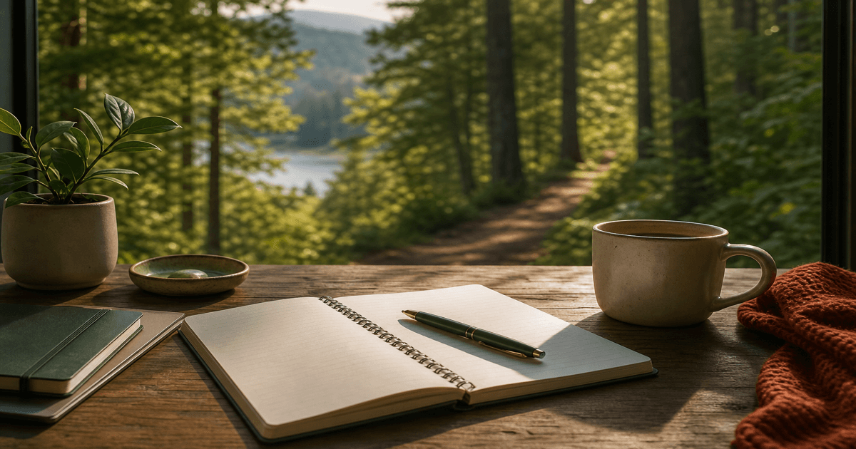 Notebook with a weekly PIP timeline and check-in notes