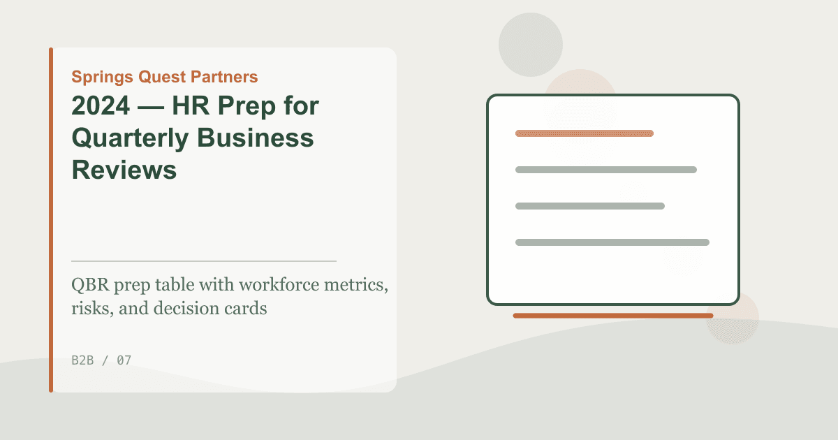 Organized HR operations workspace for SMB teams