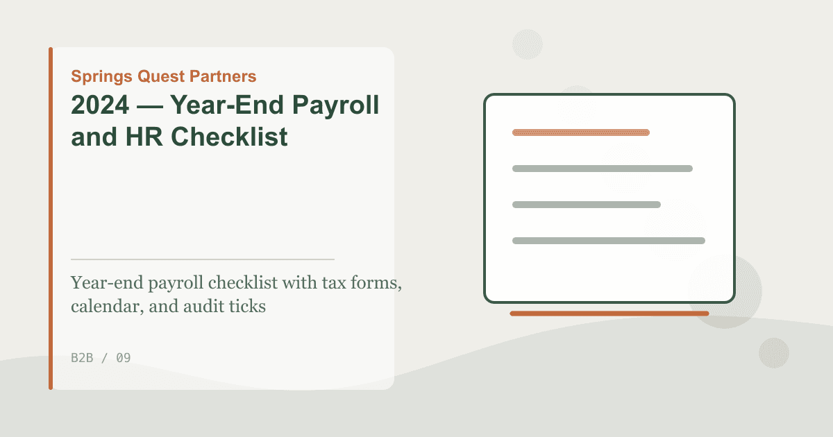 Organized HR operations workspace for SMB teams